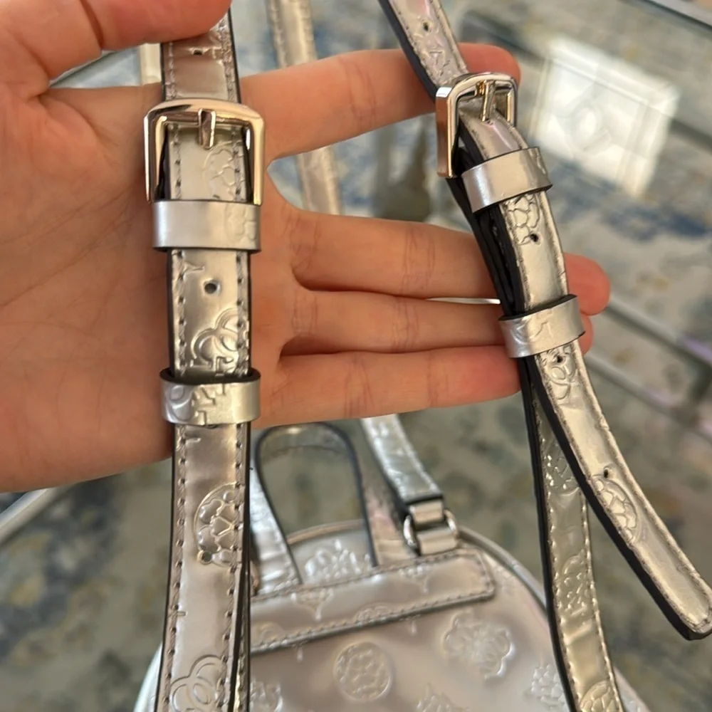Guess silver mini backpack